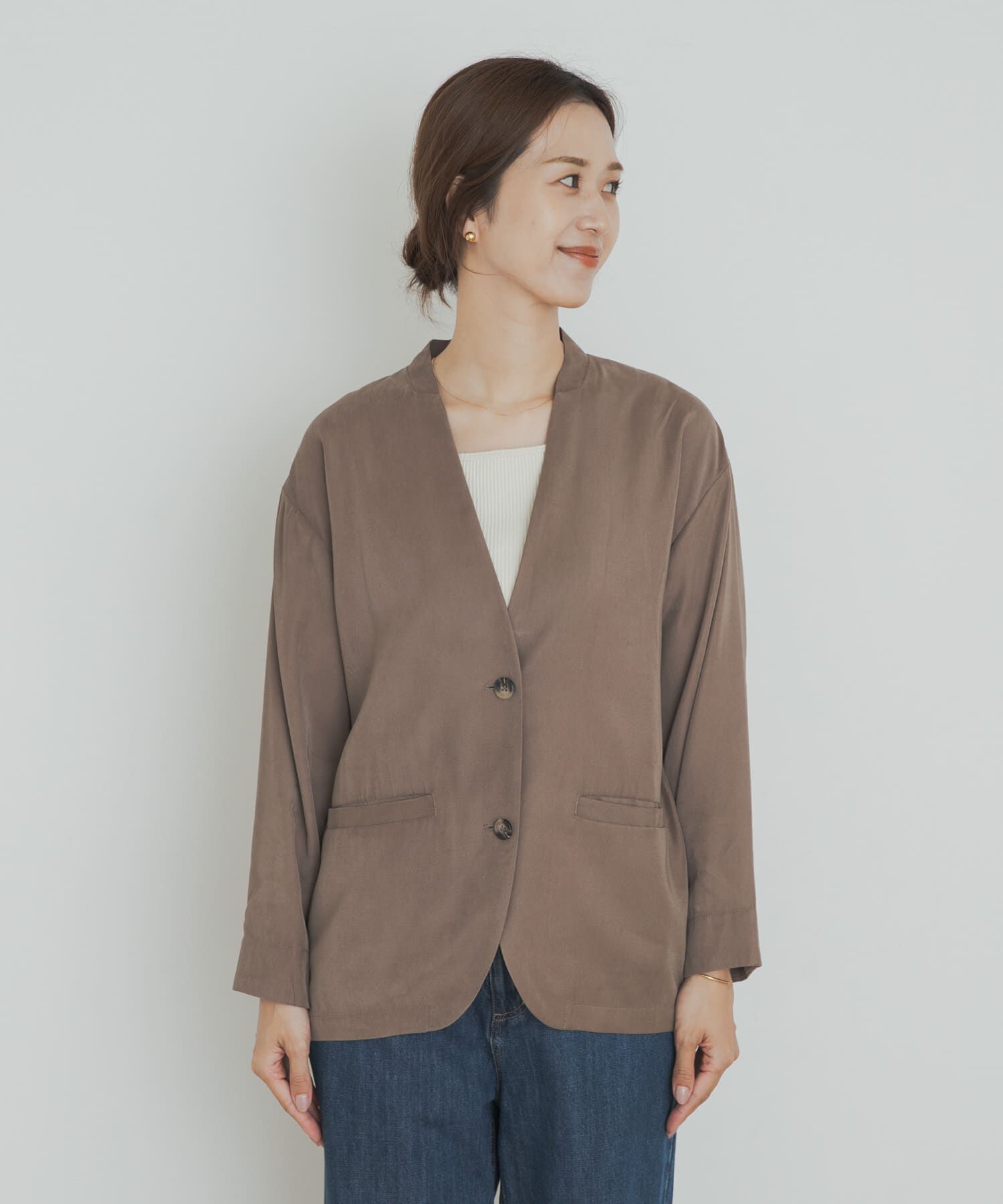 URBAN RESEARCH DOORS「ノーカラージャケット」|ノーカラージャケット|