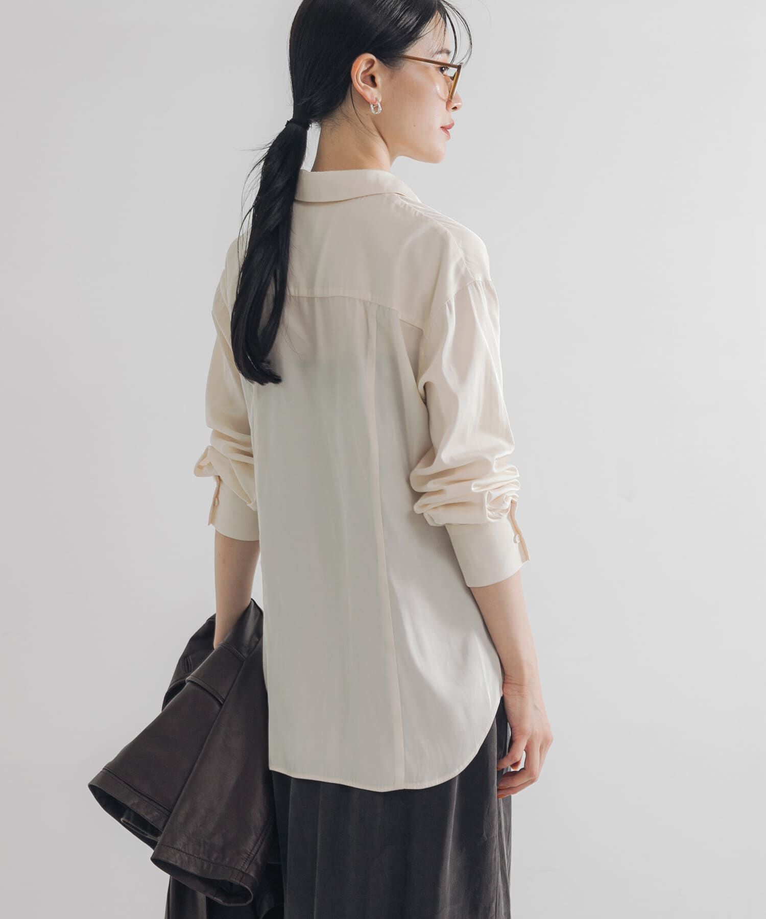 URBAN RESEARCH「レギュラーカラーシルキーシャツ」|Tシャツ・カットソー|