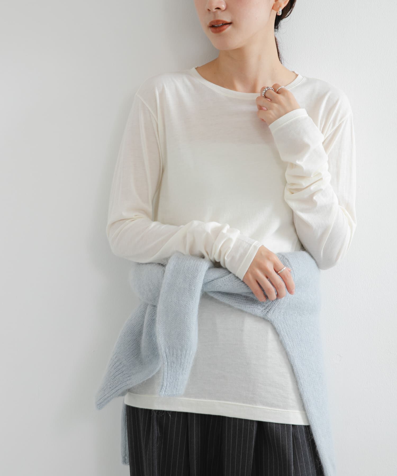 URBAN RESEARCH「ウールコットンロングスリーブカットソー」|Tシャツ・カットソー|