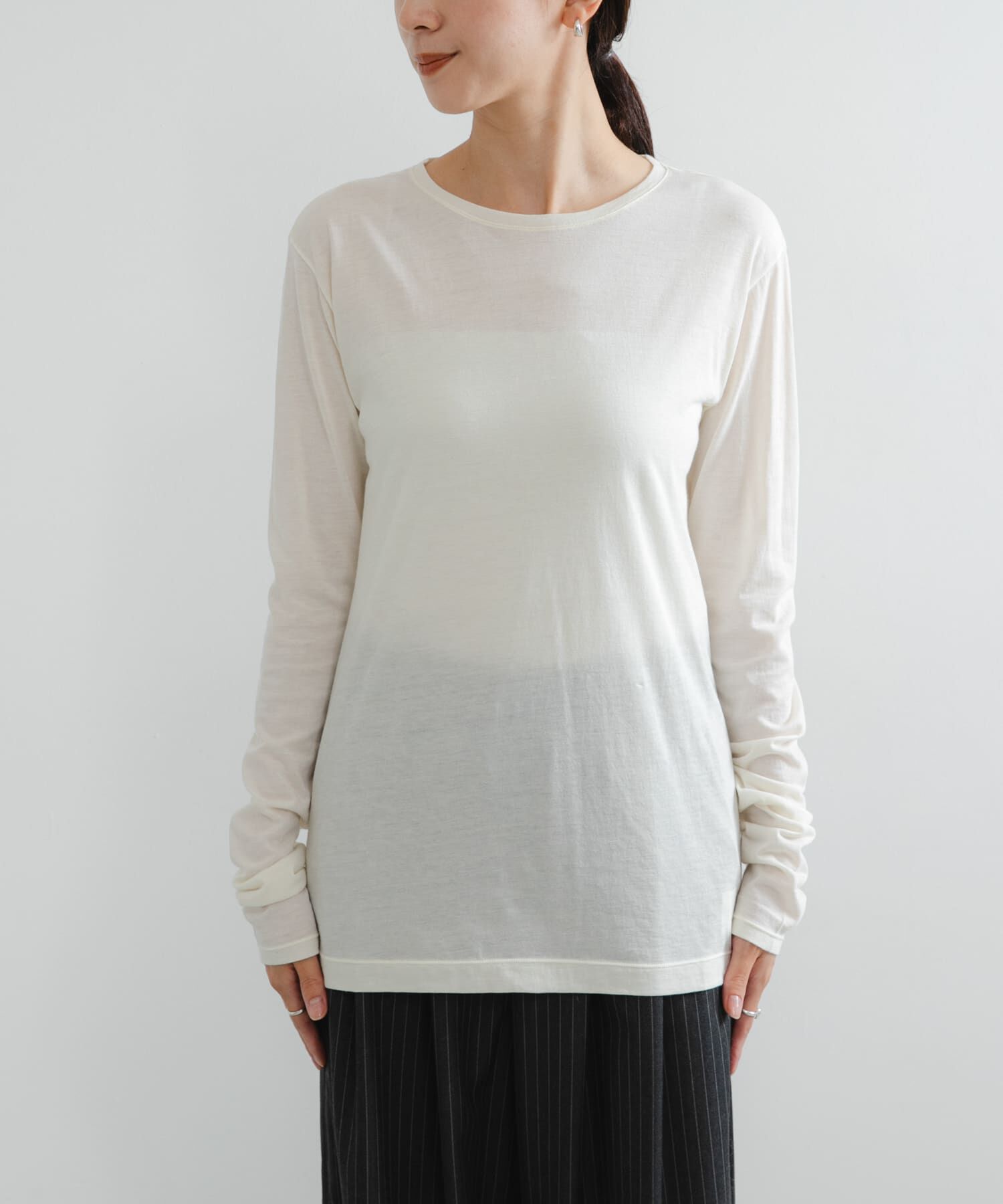 URBAN RESEARCH「ウールコットンロングスリーブカットソー」|Tシャツ・カットソー|