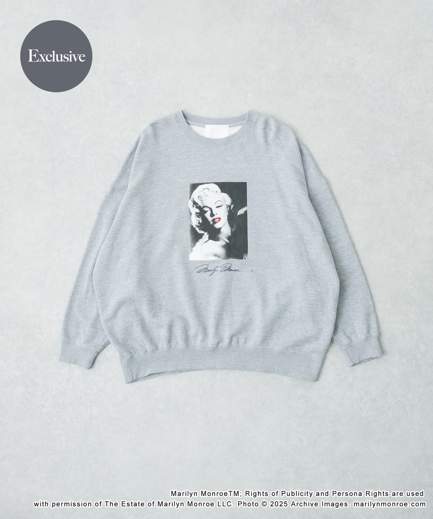URBAN RESEARCH「『別注』GOOD ROCK SPEED&times;URBAN RESEARCH　MARILYN MONROE SWEAT」|スウェット・ジャージ|グレー