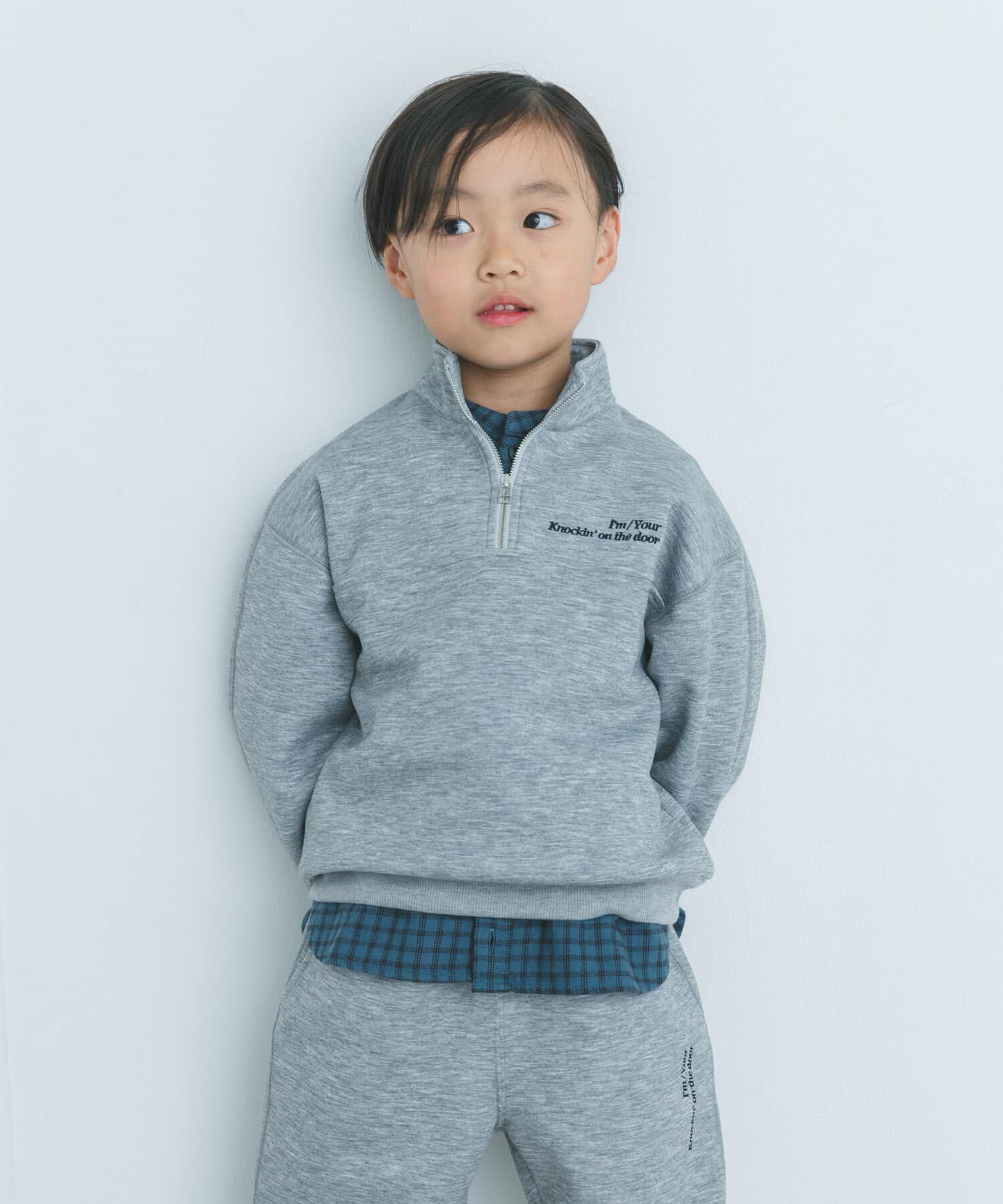 URBAN RESEARCH DOORS「『セットアップ対応』ハーフジップダンボールプルオーバー(KIDS)」|その他|