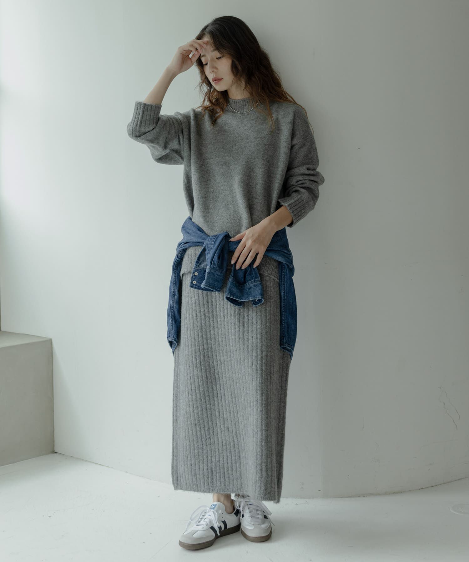 Sonny Label 「『WEB限定』モックネックニット&times;スカートセットアップ」|ワンピース|