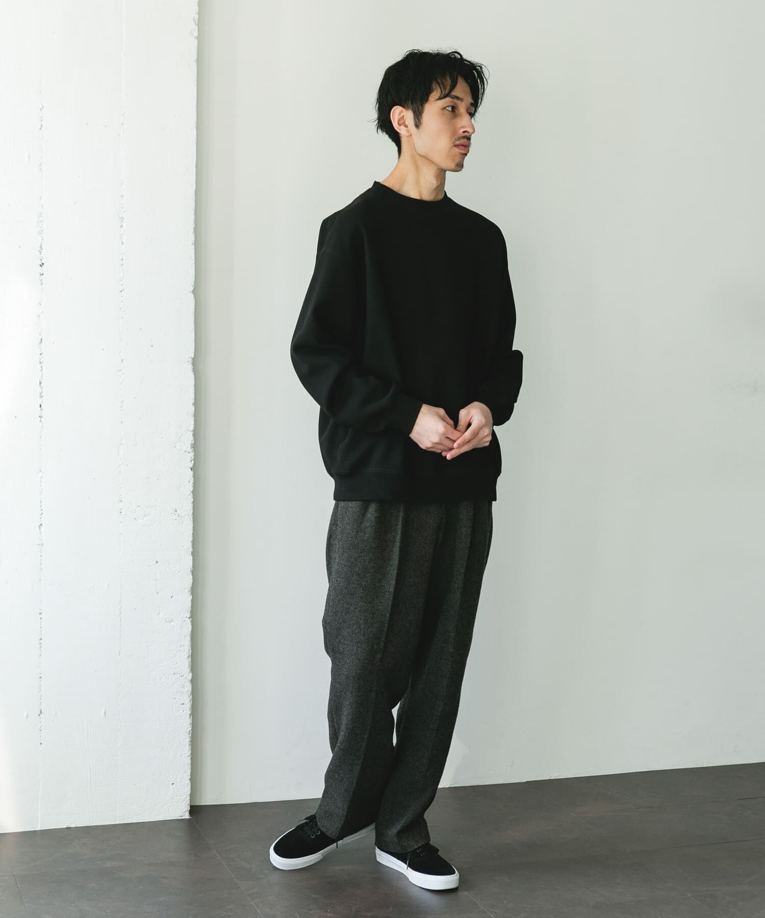 URBAN RESEARCH DOORS「ワッフルフリースクルーネックプルオーバー」|Tシャツ・カットソー|