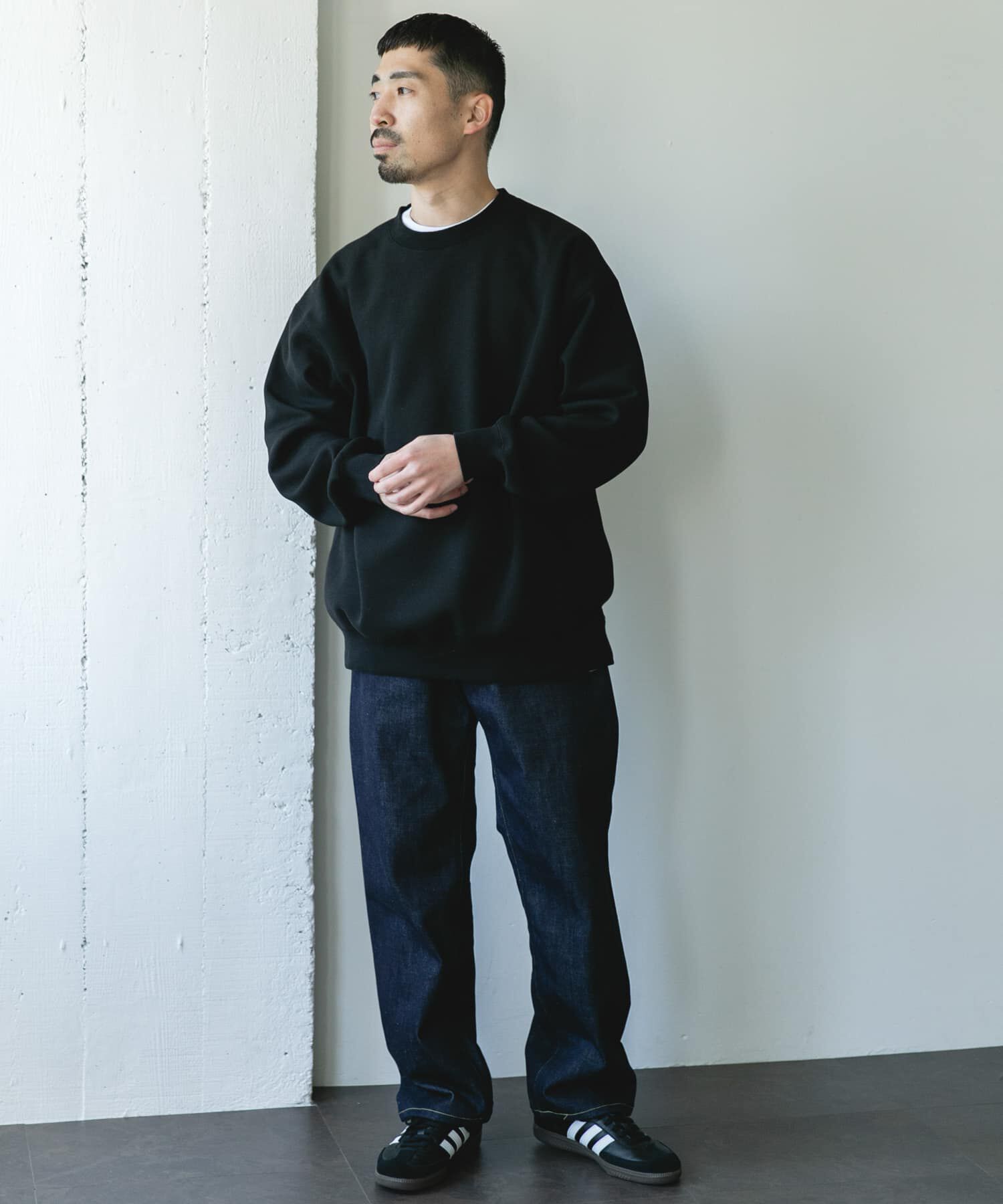 URBAN RESEARCH DOORS「ワッフルフリースクルーネックプルオーバー」|Tシャツ・カットソー|