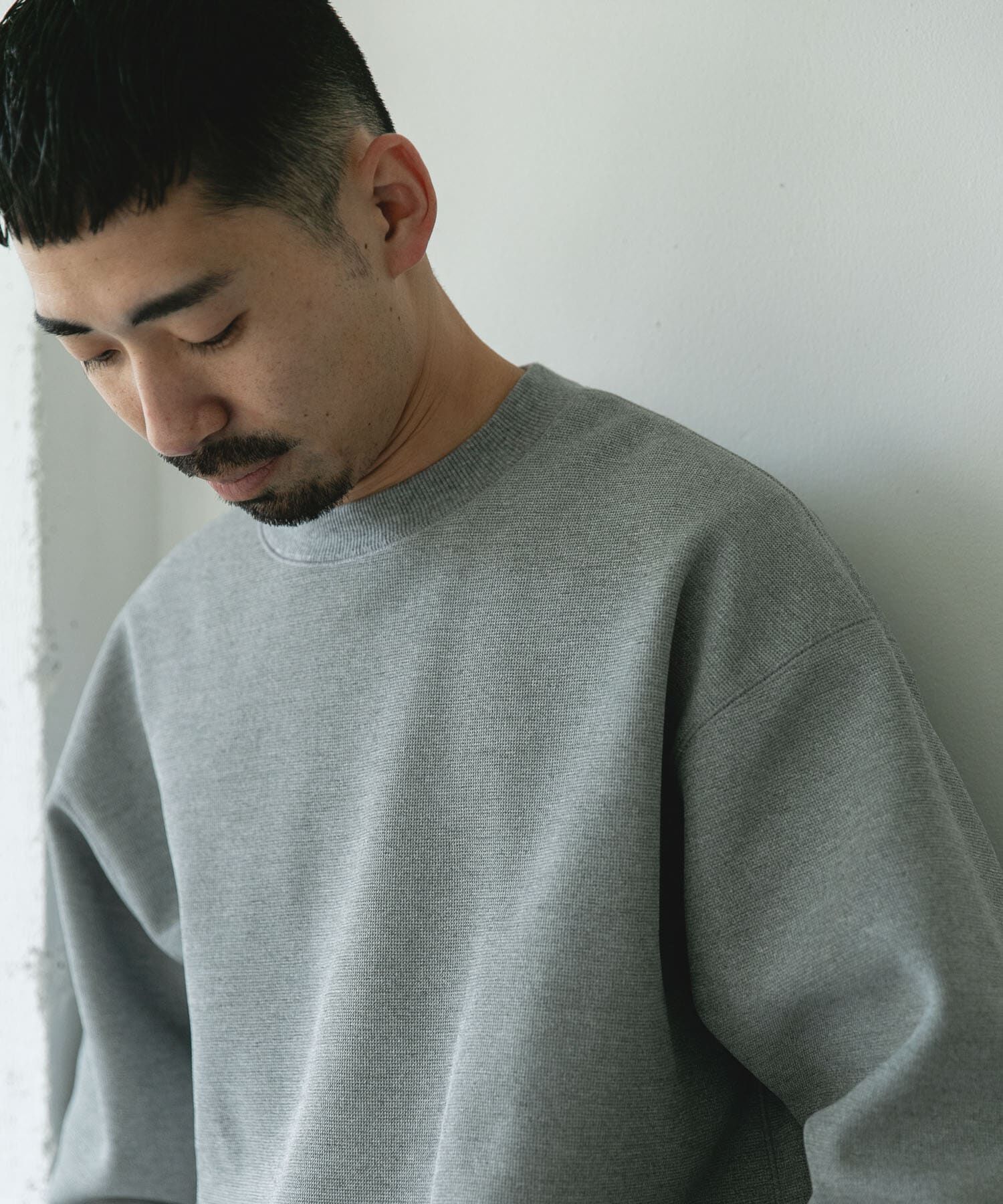 URBAN RESEARCH DOORS「ワッフルフリースクルーネックプルオーバー」|Tシャツ・カットソー|