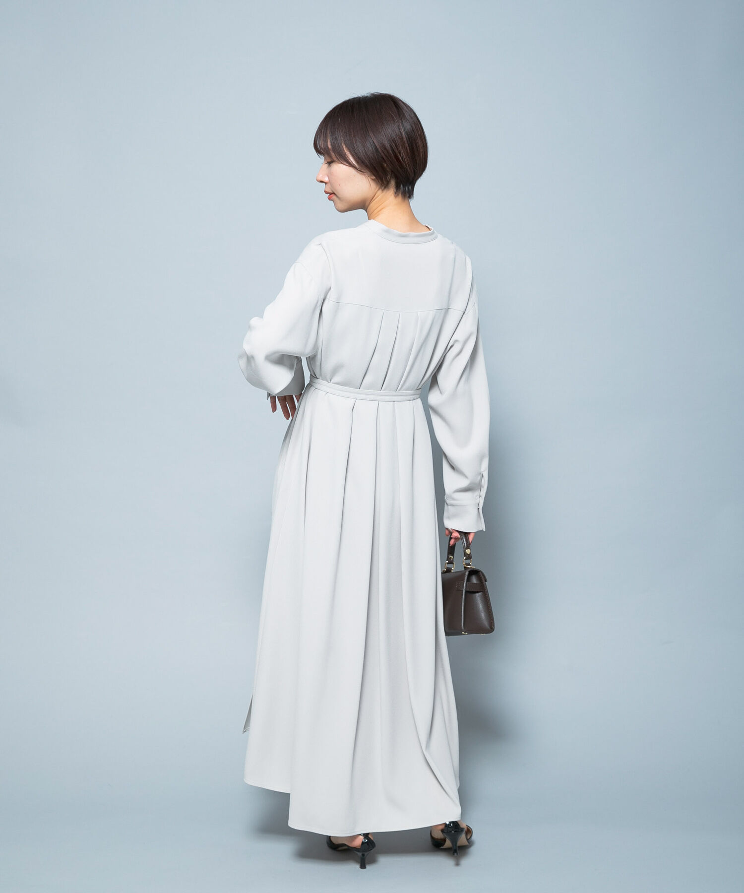 URBAN RESEARCH ROSSO「トリアセテート混Vネックワンピース」|ワンピース|