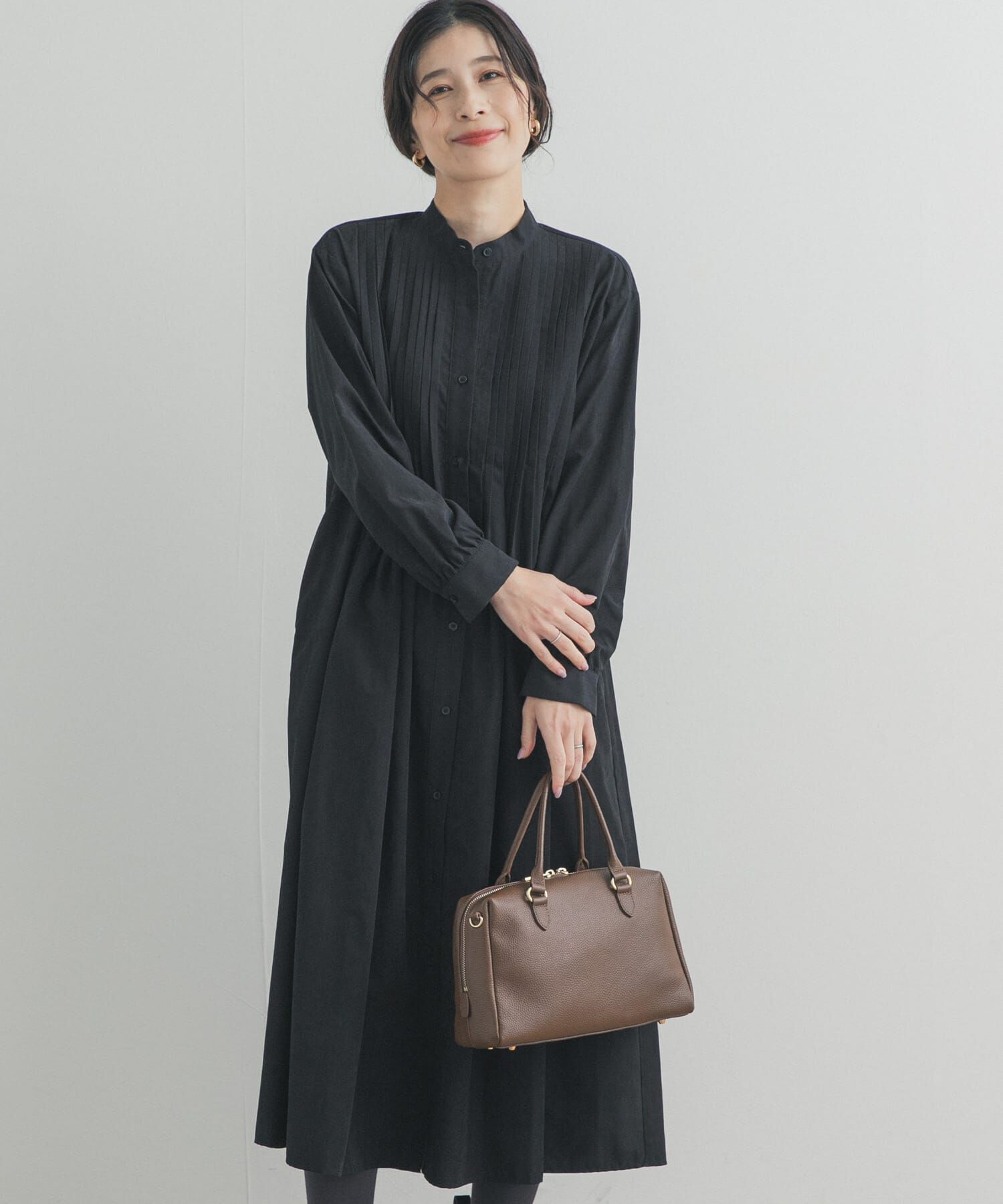 URBAN RESEARCH DOORS「ピーチタッチピンタックワンピース」|ワンピース|