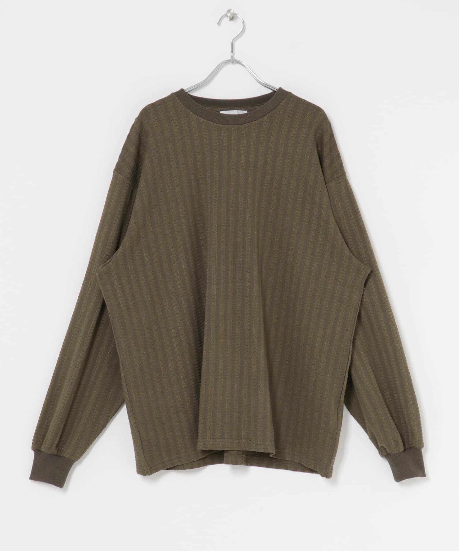 SENSE OF PLACE by URBAN RESEARCH「ライトワッフルクルーネックロングTシャツ」|Tシャツ・カットソー|