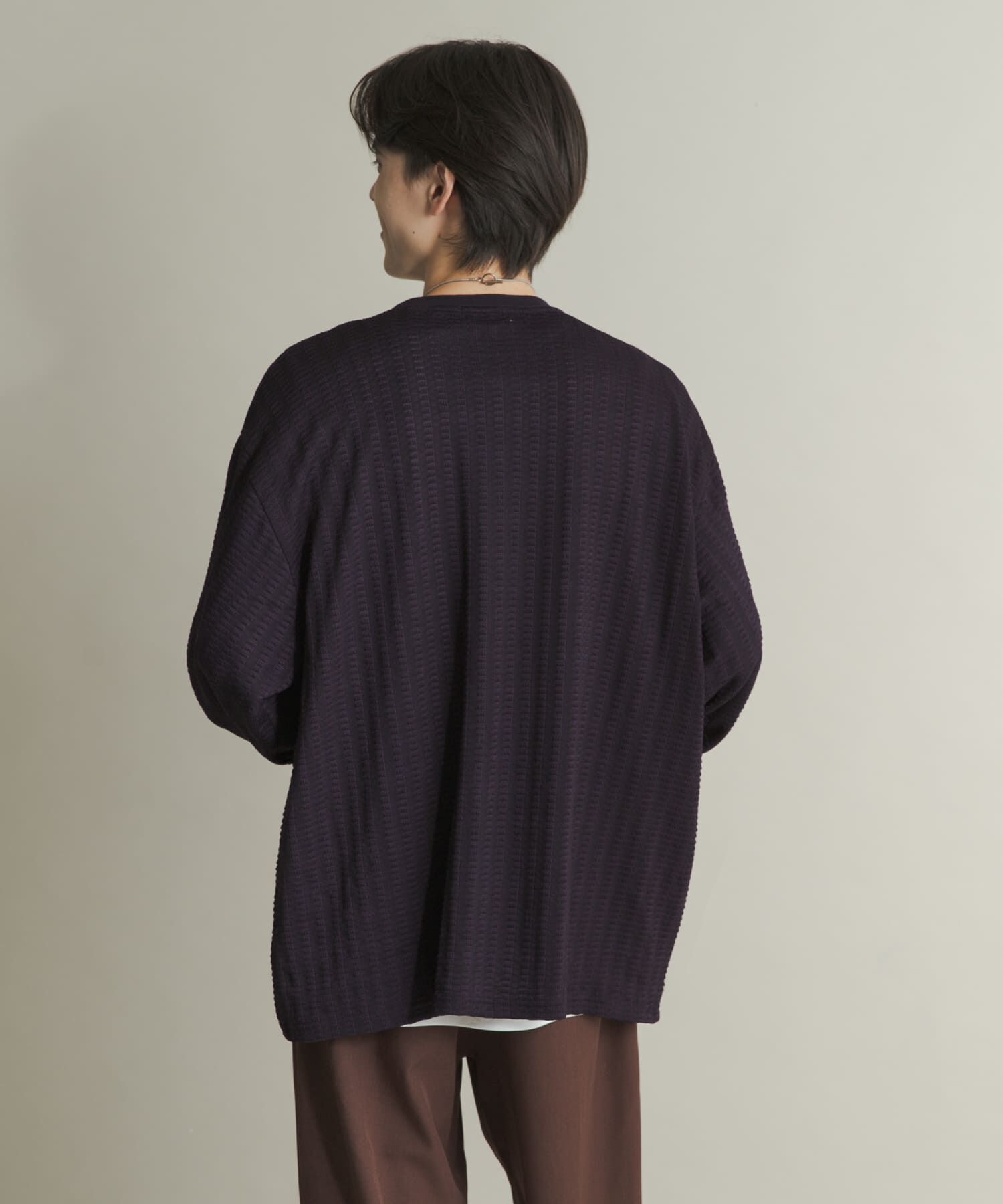 SENSE OF PLACE by URBAN RESEARCH「ライトワッフルクルーネックロングTシャツ」|Tシャツ・カットソー|