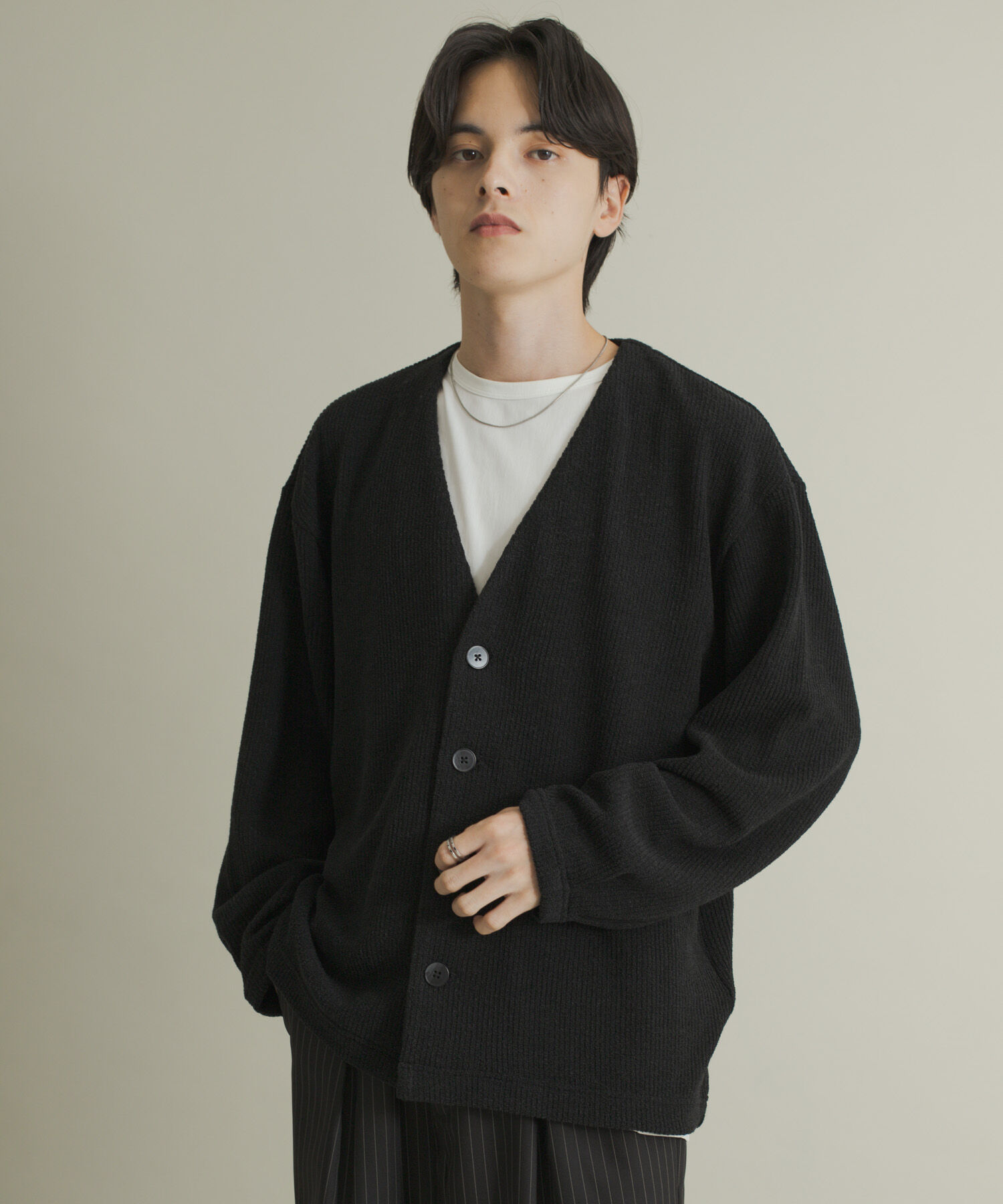 SENSE OF PLACE by URBAN RESEARCH「ウールタッチジャージカーディガン」|カーディガン|