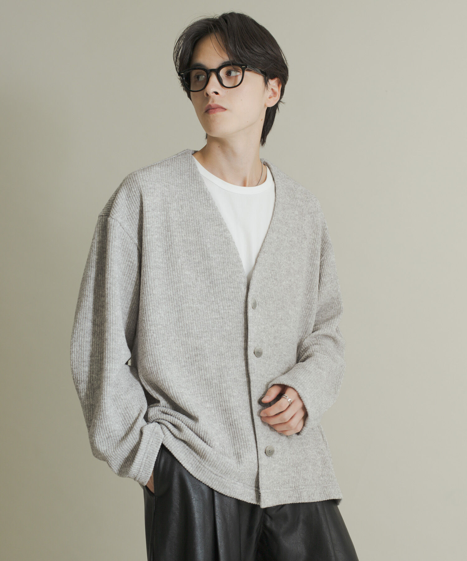 SENSE OF PLACE by URBAN RESEARCH「ウールタッチジャージカーディガン」|カーディガン|