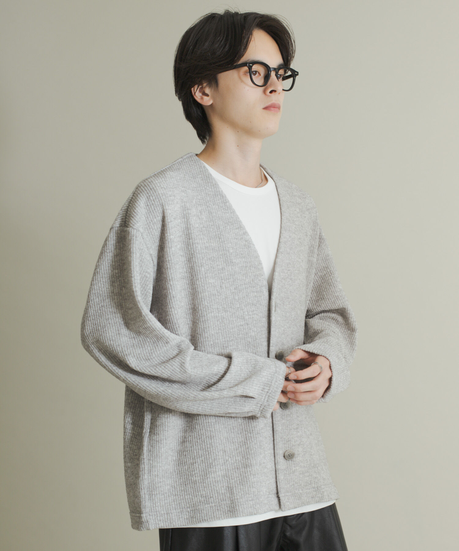 SENSE OF PLACE by URBAN RESEARCH「ウールタッチジャージカーディガン」|カーディガン|