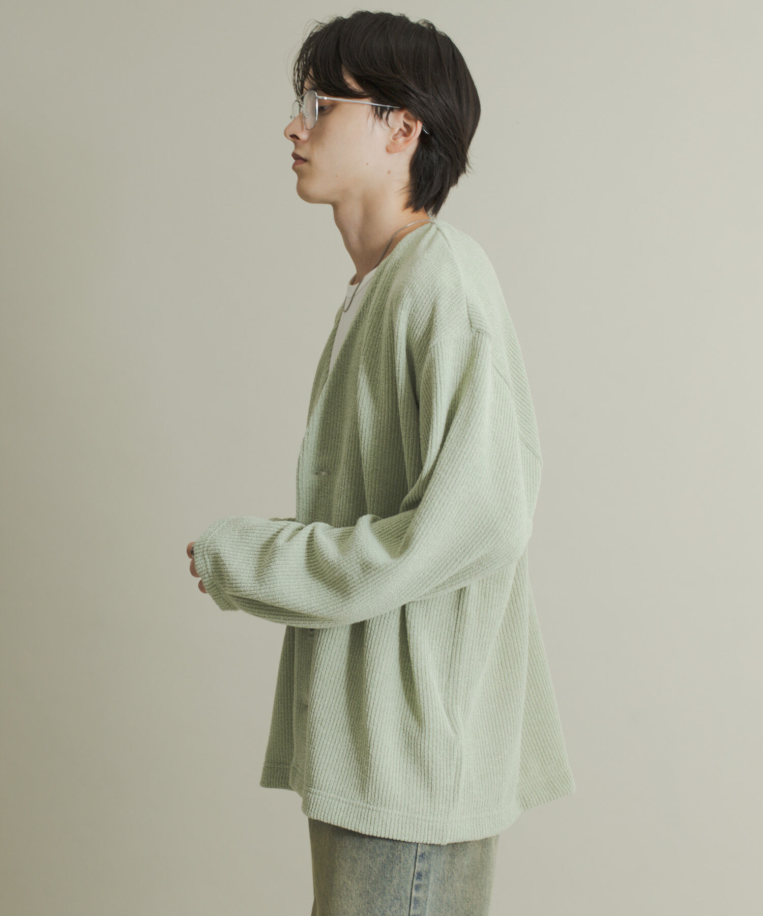 SENSE OF PLACE by URBAN RESEARCH「ウールタッチジャージカーディガン」|カーディガン|