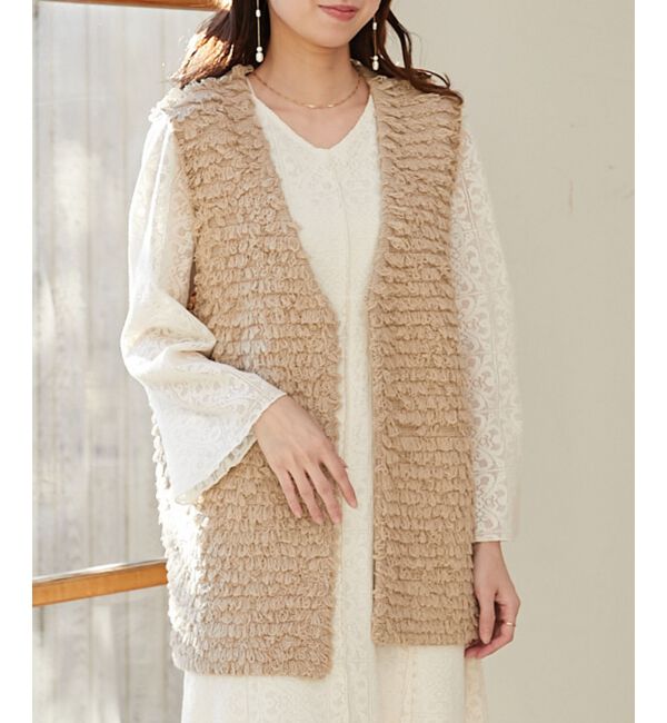 MAJESTICLEGON「ミニループニットベスト」|ベスト・ジレ|