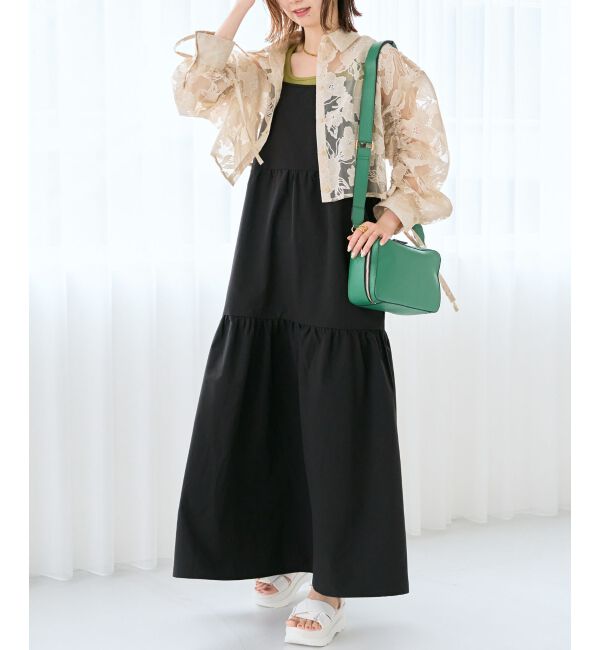 MAJESTICLEGON「ティアードキャミワンピ」|ワンピース|