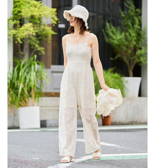 MAJESTICLEGON「バックリボンキャミサロペット」|オールインワン|