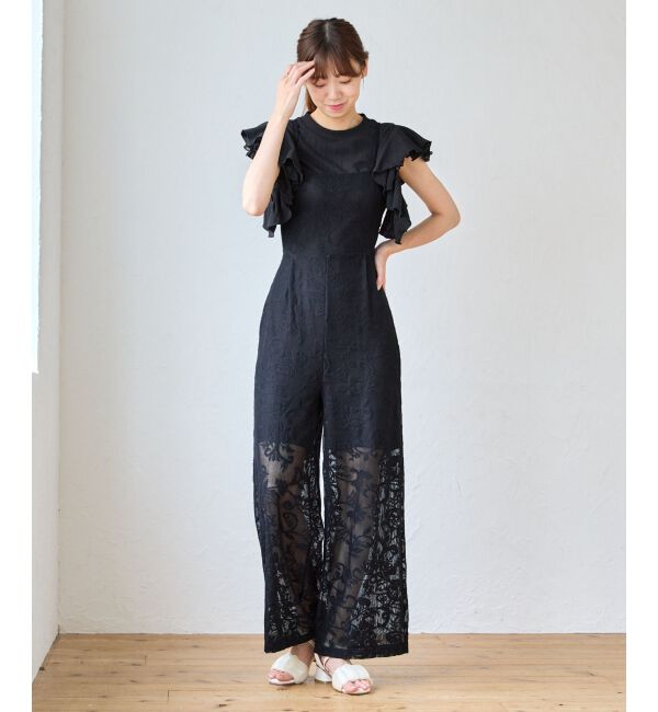 MAJESTICLEGON「バックリボンキャミサロペット」|オールインワン|