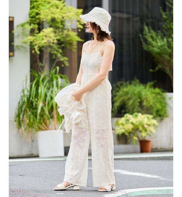 MAJESTICLEGON「バックリボンキャミサロペット」|オールインワン|