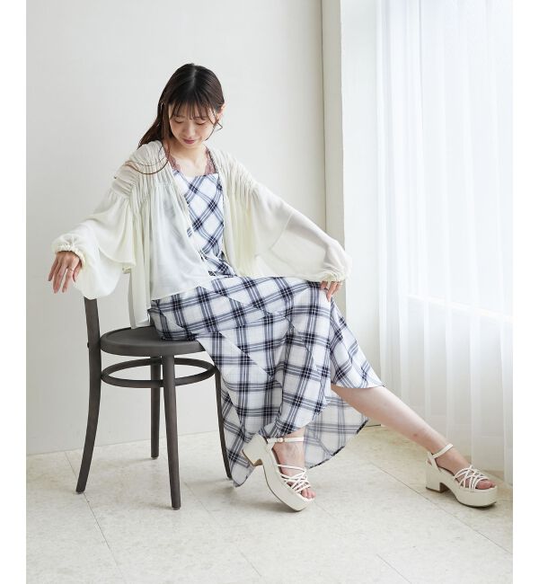 MAJESTICLEGON「ボリュームギャザーブラウス」|シャツ・ブラウス|