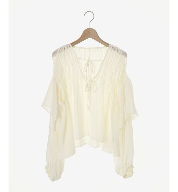 MAJESTICLEGON「ボリュームギャザーブラウス」|シャツ・ブラウス|