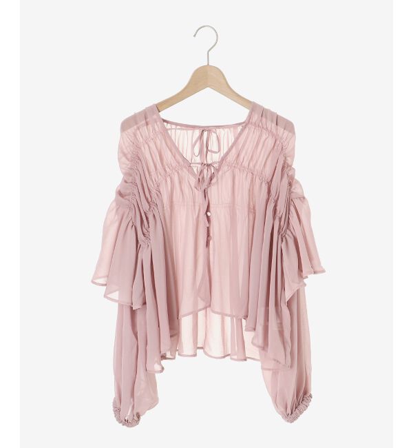 MAJESTICLEGON「ボリュームギャザーブラウス」|シャツ・ブラウス|