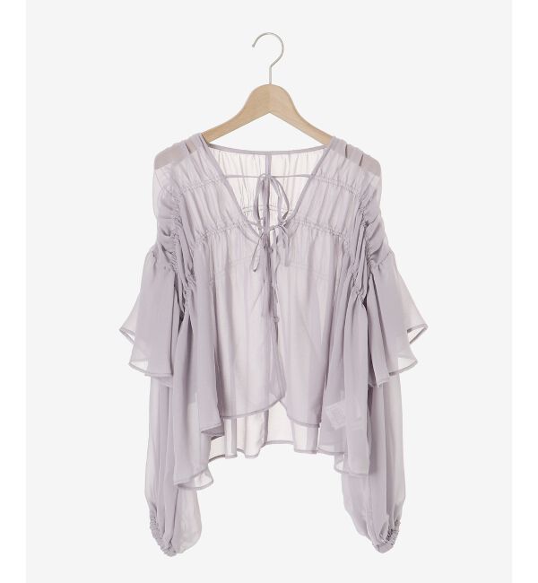 MAJESTICLEGON「ボリュームギャザーブラウス」|シャツ・ブラウス|