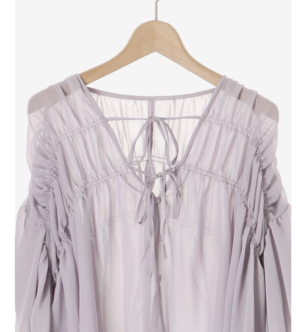 MAJESTICLEGON「ボリュームギャザーブラウス」|シャツ・ブラウス|