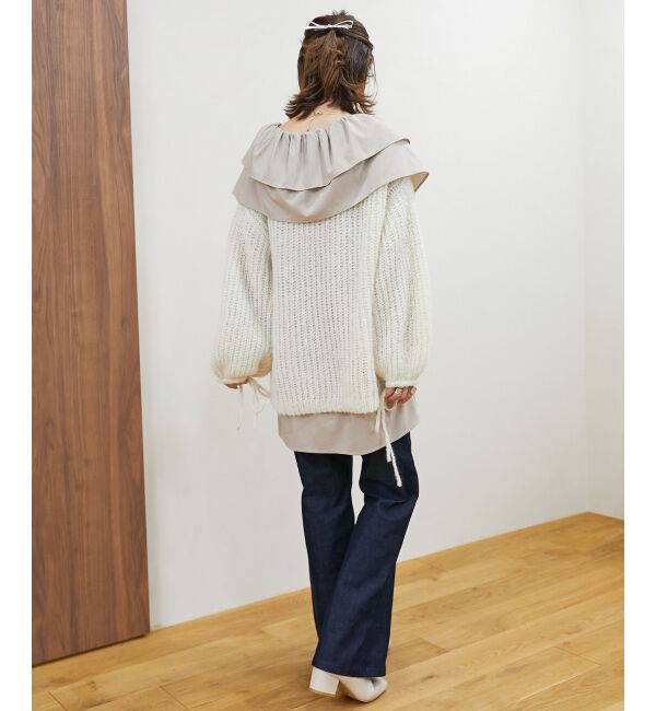 MAJESTICLEGON「ビッグフリルカラーチュニックブラウス」|シャツ・ブラウス|