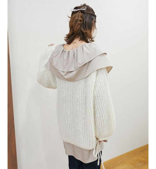 MAJESTICLEGON「ビッグフリルカラーチュニックブラウス」|シャツ・ブラウス|