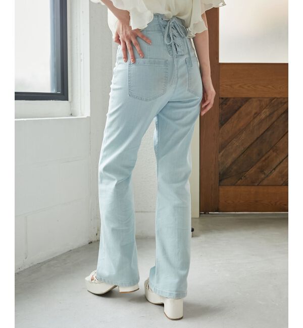 MAJESTICLEGON「美脚フレアパンツ」|その他|サックス