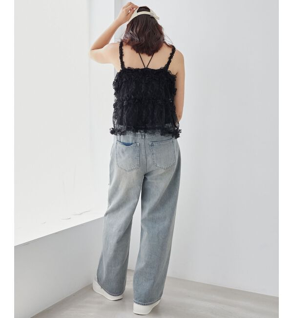 MAJESTICLEGON「フリルレースシアービスチェ」|キャミソール|