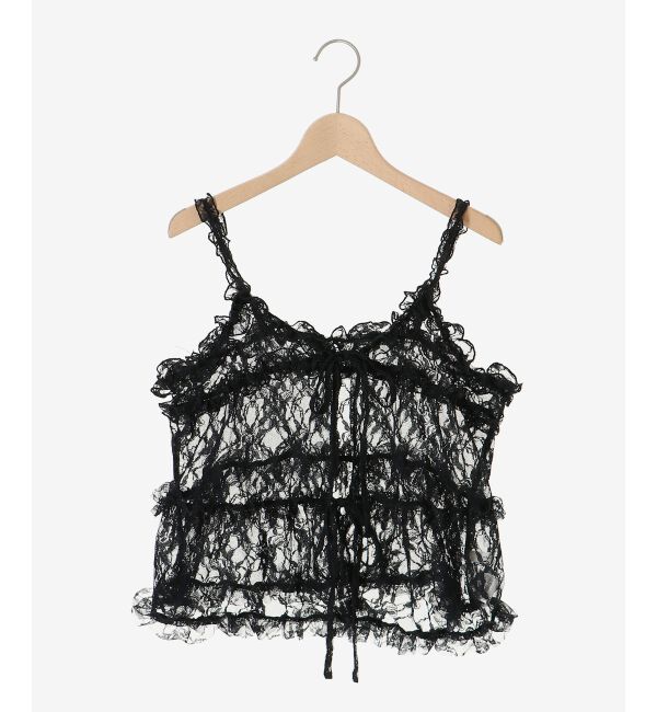 MAJESTICLEGON「フリルレースシアービスチェ」|キャミソール|