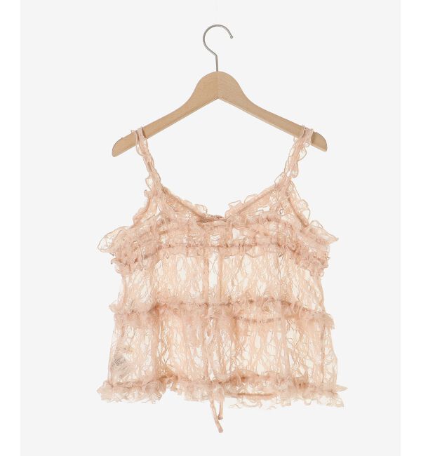 MAJESTICLEGON「フリルレースシアービスチェ」|キャミソール|