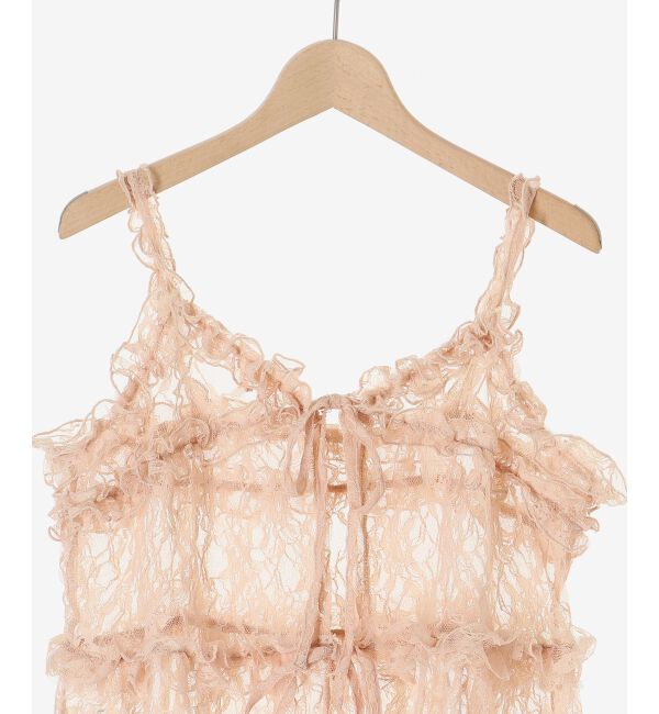 MAJESTICLEGON「フリルレースシアービスチェ」|キャミソール|