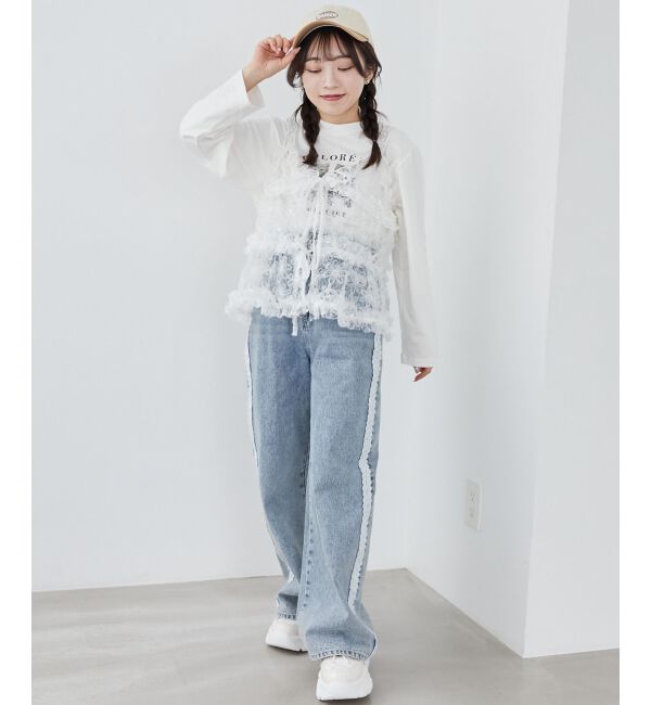 MAJESTICLEGON「フリルレースシアービスチェ」|キャミソール|