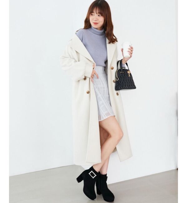 MAJESTICLEGON「パールビジューバックルブーツ」|ショートブーツ|