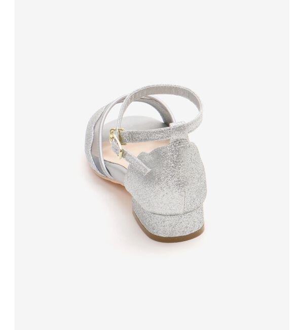  「スカラップローヒールサンダル」|サンダル|