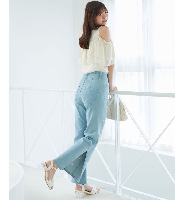  「肩開きフリルブラウス」|シャツ・ブラウス|