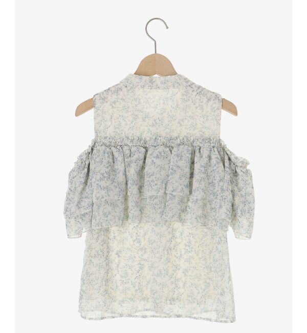  「肩開きフリルブラウス」|シャツ・ブラウス|