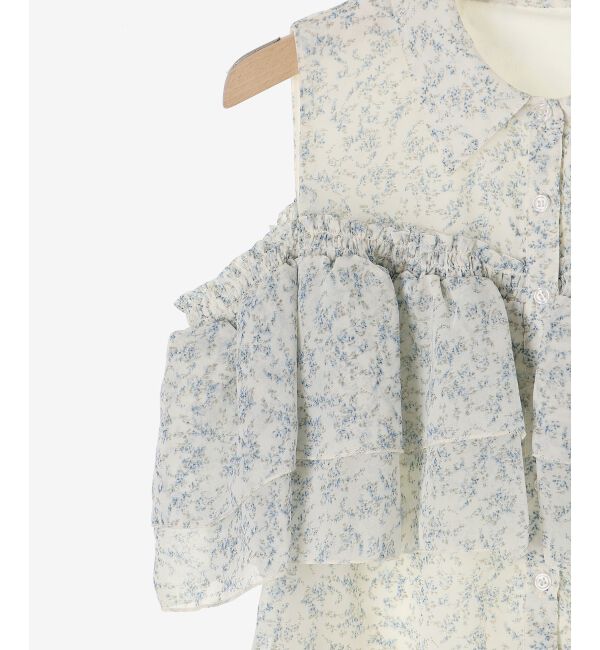  「肩開きフリルブラウス」|シャツ・ブラウス|