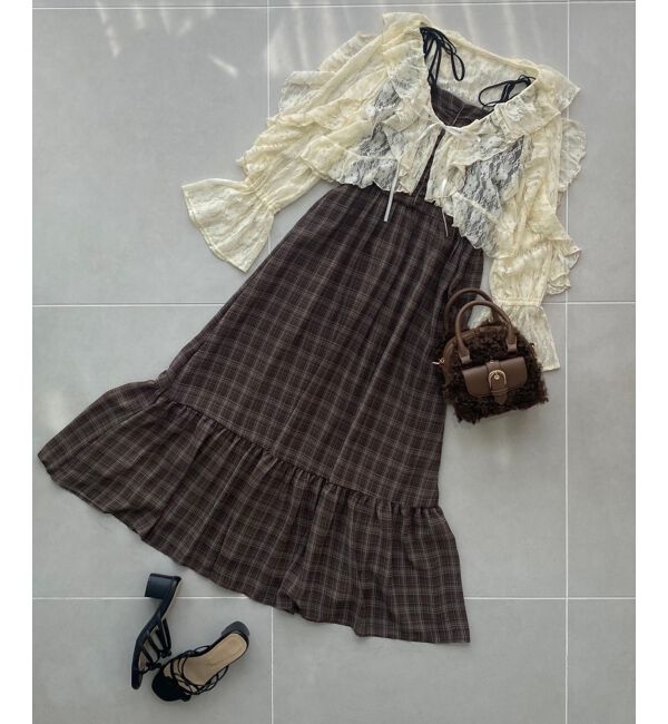  「キャミセットフリルブラウス」|シャツ・ブラウス|