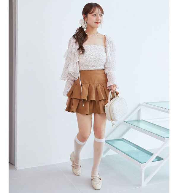  「キャミセットフリルブラウス」|シャツ・ブラウス|