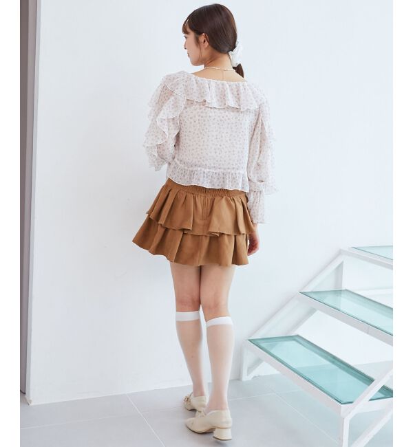  「キャミセットフリルブラウス」|シャツ・ブラウス|
