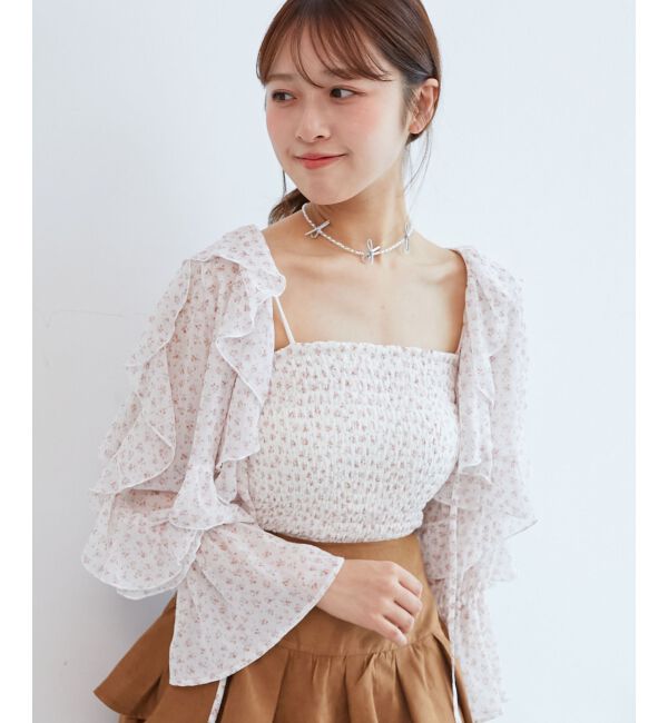  「キャミセットフリルブラウス」|シャツ・ブラウス|