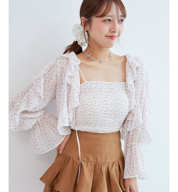  「キャミセットフリルブラウス」|シャツ・ブラウス|