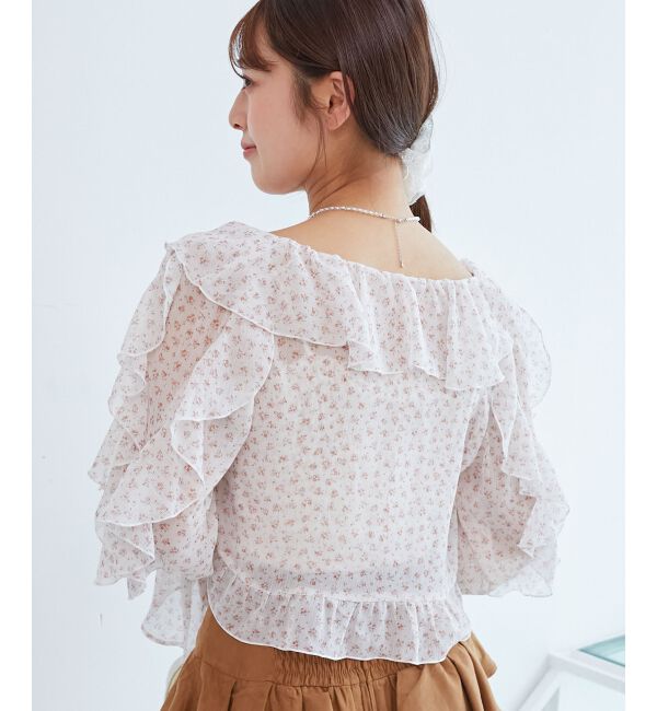  「キャミセットフリルブラウス」|シャツ・ブラウス|