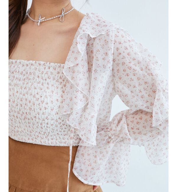  「キャミセットフリルブラウス」|シャツ・ブラウス|