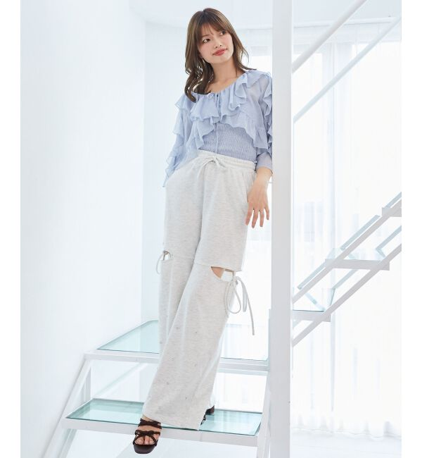  「キャミセットフリルブラウス」|シャツ・ブラウス|