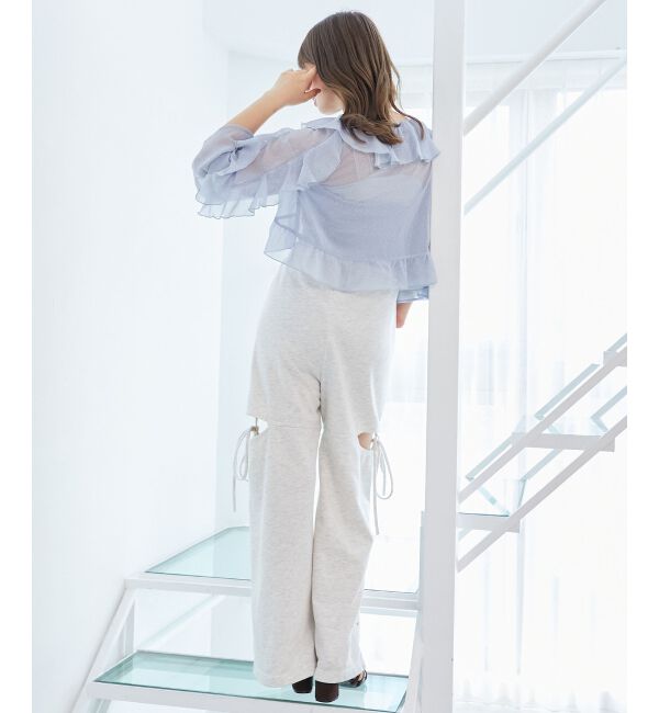  「キャミセットフリルブラウス」|シャツ・ブラウス|